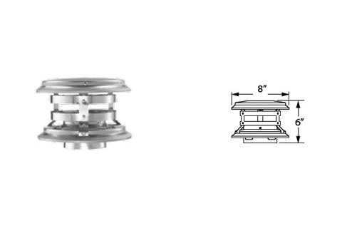 Security Chimneys 4" Secure Pellet Vertical Cap - 4SPVVC