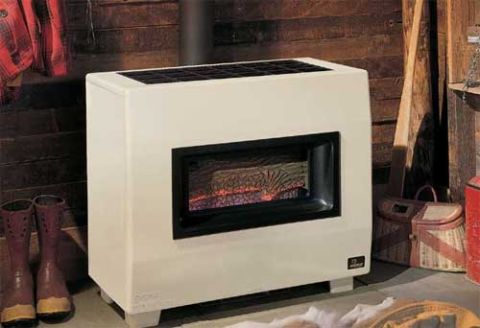 Empire B-Vent Console Room Heater - Visual Flame - 50,000 BTU - RH-50B