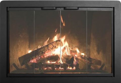 Thermo-Rite Beauregard Custom Glass Fireplace Door - Welded Steel - BEAURAGARD