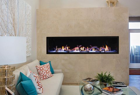 White Mountain Hearth Boulevard 72 Direct-Vent Linear Fireplace - DVLL72BP90