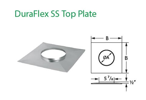 DuraVent 12 DuraFlex SS Top Plate - 12DFS-TP