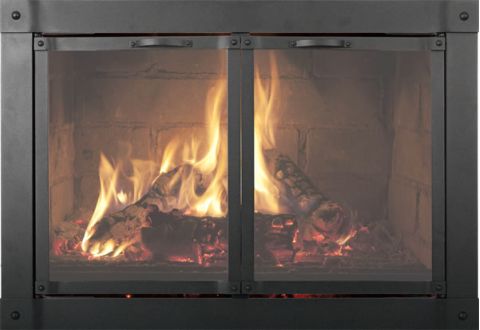 Thermo-Rite Valencia Custom Glass Fireplace Door - Artisan Series Custom Masonry - Welded Steel - VALENCIA