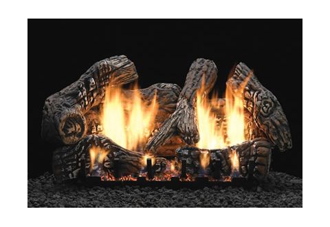 White Mountain Hearth Super Charred Oak Log Set - 6 Piece - 30 inch - Ceramic Fiber - LS30C2S
