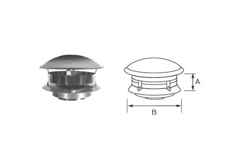 DuraVent 8 DuraTech Premium Rain Cap - 8VC