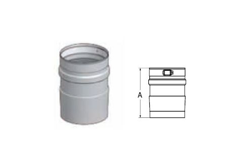 M&G DuraVent 4'' FasNSeal Fulton Tapered Appliance Adapter - FSA04T2.5 // FSA04T2.5