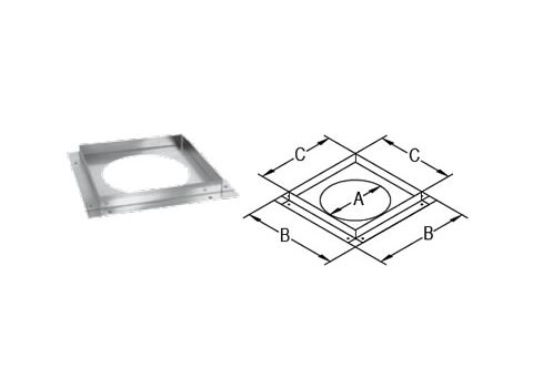 M&G DuraVent DirectVent Pro 5x8 Ceiling Firestop - 58DVA-FS // 58DVA-FS