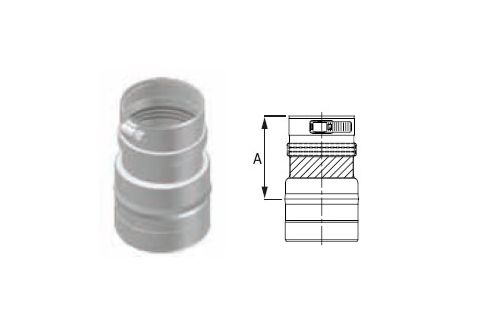M&G DuraVent 3'' FasNSeal Weil McLain Ultra Series Appliance Adapter - FSA-ULT3 // FSA-ULT3