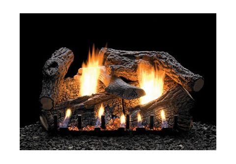 White Mountain Hearth Super Sassafras Log Set - 7 Piece - 30 inch - Refractory - LS30RSS