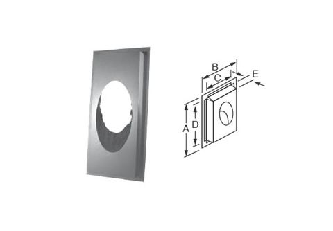 DuraVent 6 DuraTech Premium 30 Degree Wall Radiation Shield Insulated - 6DTP-WRSI30