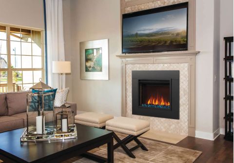 Napoleon Cineview 26 Electric Fireplace Insert Installed