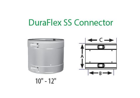 DuraVent 10 DuraFlex SS Connector/Adapter - 10DFS-FC