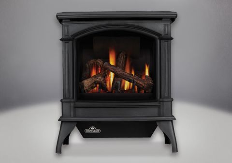 Napoleon GDS60 Knightsbridge Painted Black Cast Iron Gas Stove - GDS60-1N