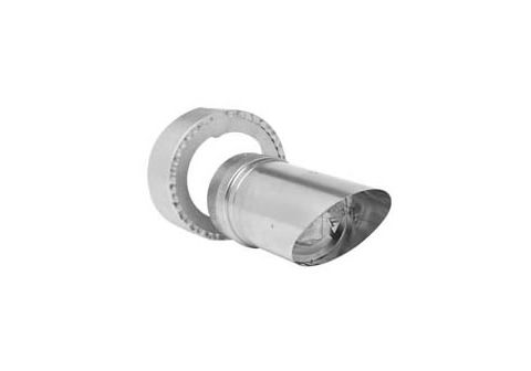 Metal-Fab Corr/Guard 4" D Miter Cut Female Termination - VDW - 4CGVMC