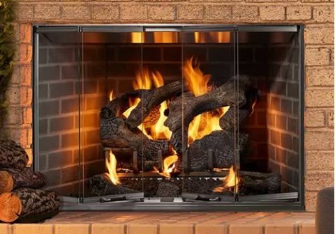 Majestic Cottagewood 42" Outdoor Wood Burning Fireplace - ODCTGWD-42-B