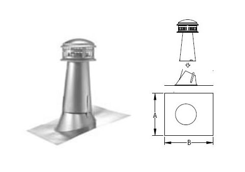 M&G DuraVent 4'' Round Gas Vent Combo Cap - 4GVVTF // 4GVVTF