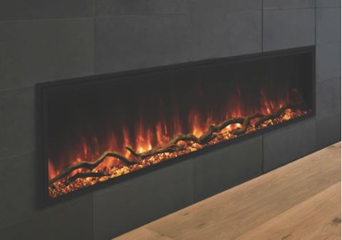 Modern Flames 56" Landscape Pro Slim Built-In Clean Face Electric Fireplace - LPS-5614