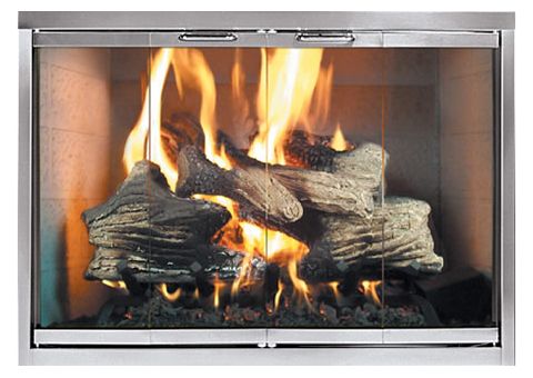 Thermo-Rite Classic Custom Glass Fireplace Door - Artisan Series Custom Masonry - Stainless Steel - CLASSIC