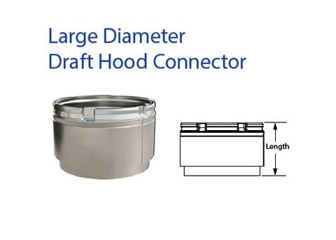 DuraVent 10 B-Vent Draft Hood Connector - 10BVC-1