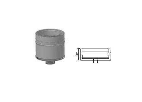 M&G DuraVent 14'' FasNSeal W2 Double Wall IPS Drain Fitting- W2-IPSDF14 // W2-IPSDF14