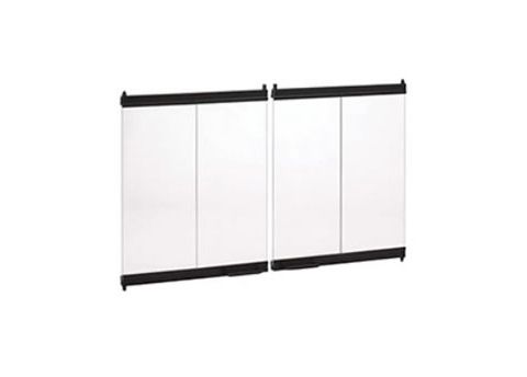Superior F0984 42" Black Standard Bi-Fold Glass Doors - F0984