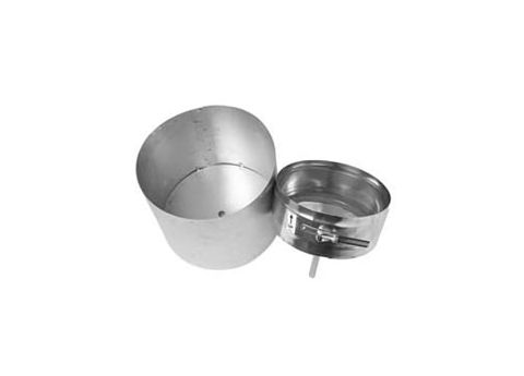 Metal-Fab Corr/Guard 3" D Tee Cap With Drain - DW - 3CGTCAZ