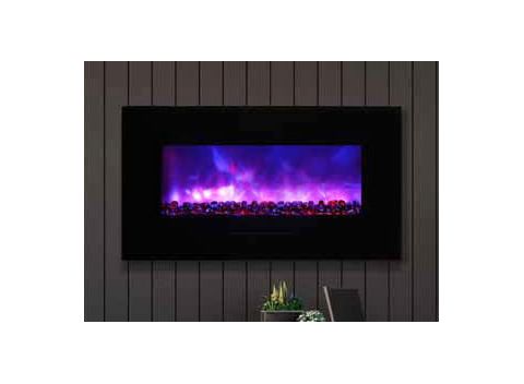 Amantii WM-FM-34-4423-BG Electric Fireplace - Wall Mount/Built In - WM-FM-34-4423-BG