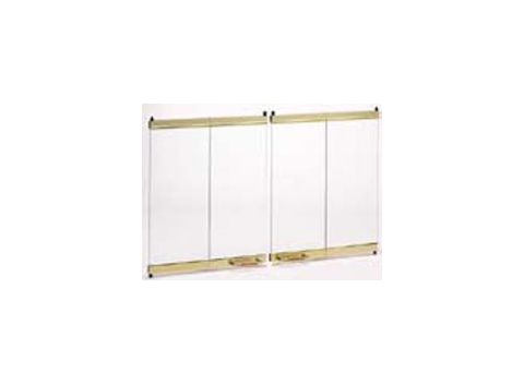 Vantage Hearth 32" Bi-Fold Glass Doors - Brushed Brass - BD32B
