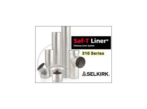Selkirk 8'' Saf-T Liner 316L 30 Degree Elbow - 3810AR