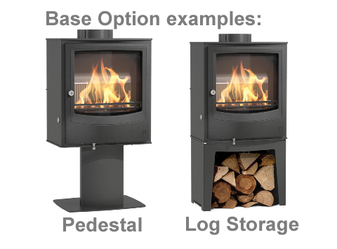 Farringdon Wood Burning Stove Base Option Examples