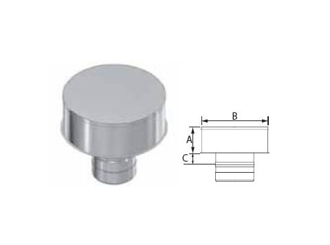 M&G DuraVent 4'' FasNSeal Severe Weather Rain Cap - FSSWRC04 // FSSWRC04