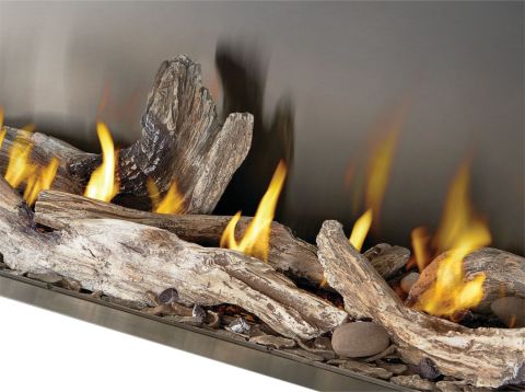 Galaxy Outdoor 62-inch Fireplace high definition driftwood log set close up