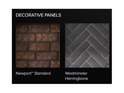 Napoleon Riverside Outdoor Gas Fireplace decorative panels
