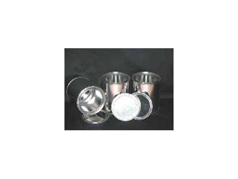 Sunjel Empty Canisters with Lids - 6 Pack - empty