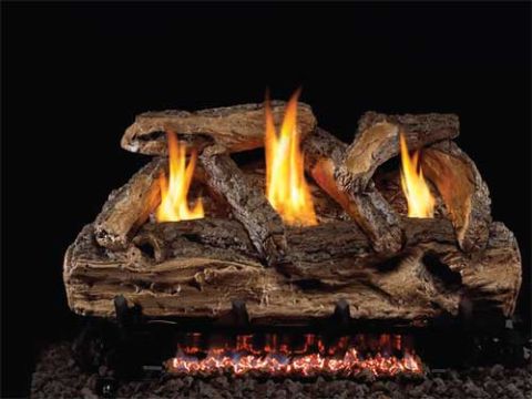 Real Fyre 30'' Split Oak Vent Free Log Set - SG9-30