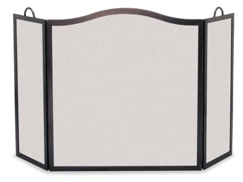 Pilgrim Camelback Arch Three Panel Screen Vintage Iron - 18224