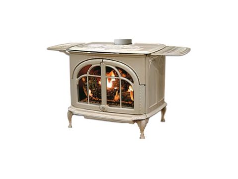 IronStrike Serefina Freestanding Direct-Vent Gas Stove - White