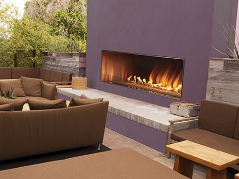 White Mountain Hearth Carol Rose Coastal Collection Linear 60 Outdoor Fireplace - OLL60FP12S