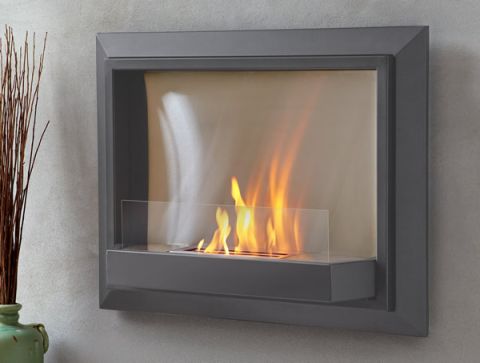 Real Flame Envision Ventless Gel Fuel Fireplace - Dove Gray - 705-G