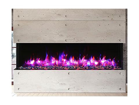 Amantii 88 Unit - 14 1/4 In Depth 3 Sided Glass Fireplace - 88-TRV-XT-XL