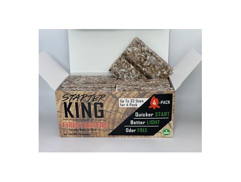 Starter King Firestarter - Jumbo Pack 4-Pack (Individual Box)