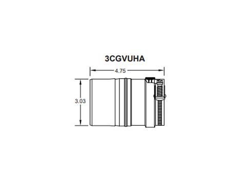 Metal-Fab Corr/Guard 3" Appliance Adapter - 3CGVUHA
