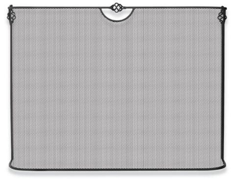 Uniflame Single Panel Black Wrought Iron Sparkguard - S-1074