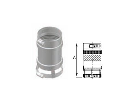 M&G DuraVent 4'' FasNSeal Laars Endurance Series Appliance Adapter - FSA-B4 // FSA-B4