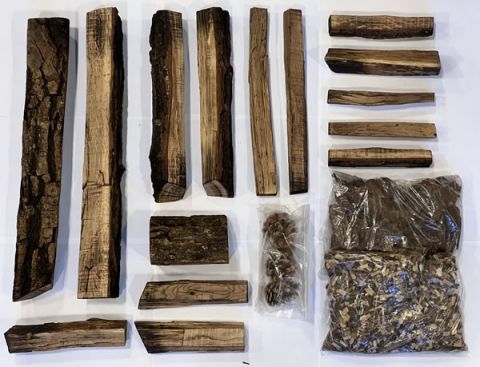 Amantii Logs - TIMBERLUX - 15 Piece Real Wood Media Kit | DESIGN-MEDIA-TIMBERLUX-15PCE