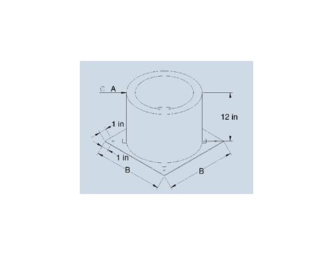 Security Chimneys 14'' SM Anchor Plate Damper Length - SM14APDL