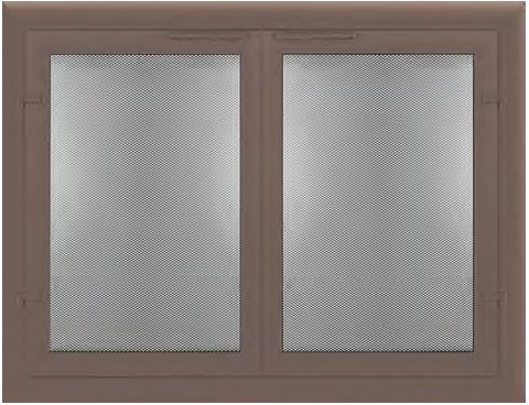 Thermo-Rite Normandy Spark Guard Custom Glass Fireplace Door - Welded Aluminum - NORMANDY-SPARK-GUARD (shown in Textured Old Iron)