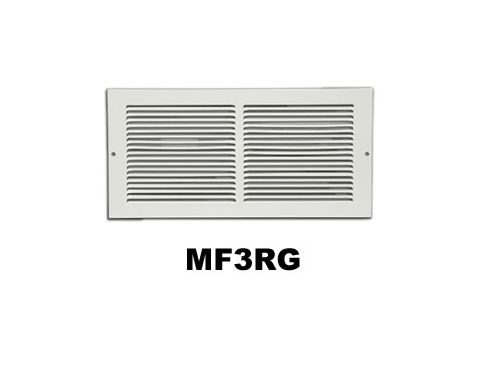 Metal-Fab 1/3 Space Return Air Grille 20x20 White - MF3RG2020W