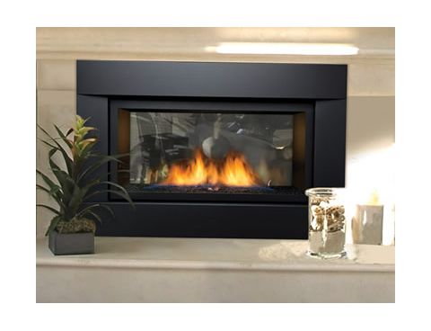 Sierra Flame 36 Liquid Propane See-Thru Direct Vent Linear Gas Fireplace  - PALISADE-36-LP