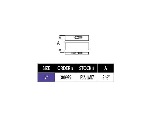 M&G DuraVent 7'' Female-to-Male Jeremias Muffler - FSA-JMI7 // FSA-JMI7