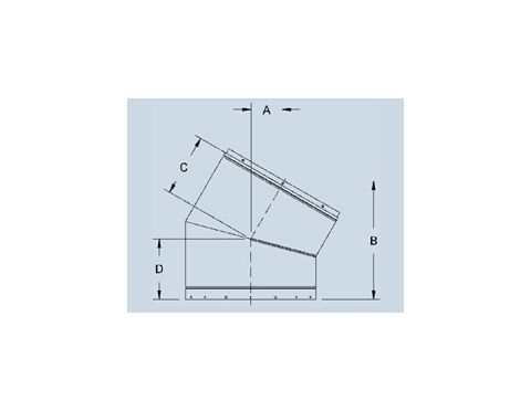 Security Chimneys 24'' SM Elbow 30 Degree - SM24E30HE